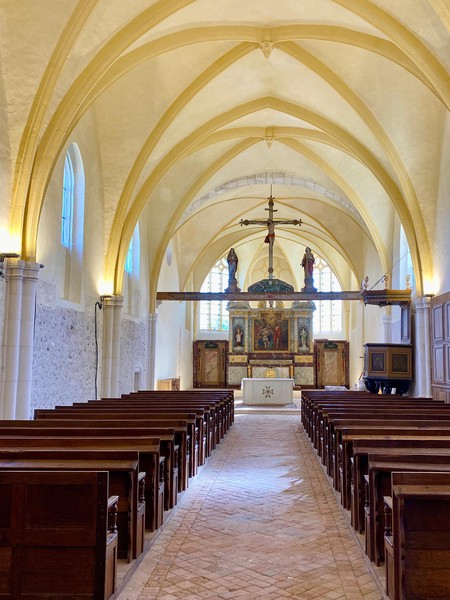 La nef restaurée en 2023